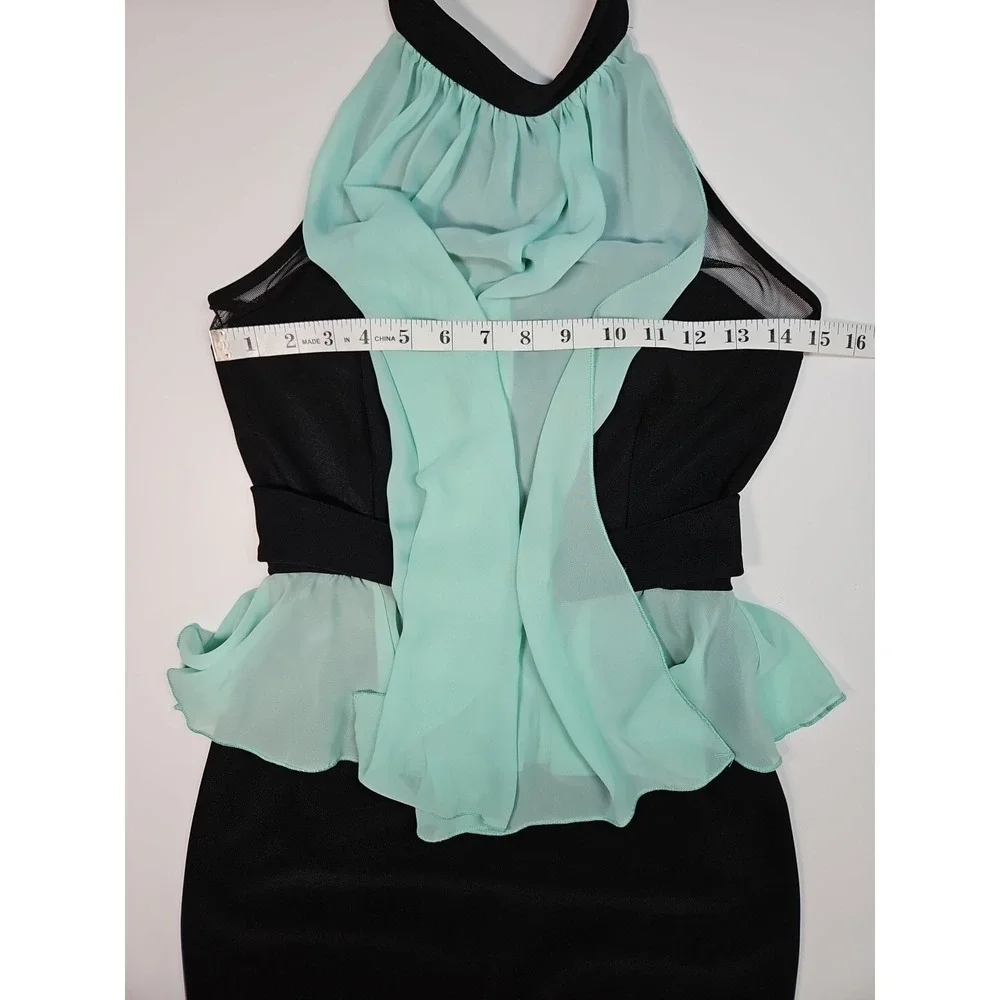 Mystic Women's Black Backless Halter Mini Dress Size‎ Medium - NWOT